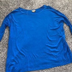 Long sleeve piko top